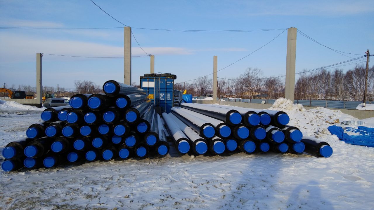 Стальные трубы в ППУ изоляции 100 мм производства «Альфа-тех» в Москве
