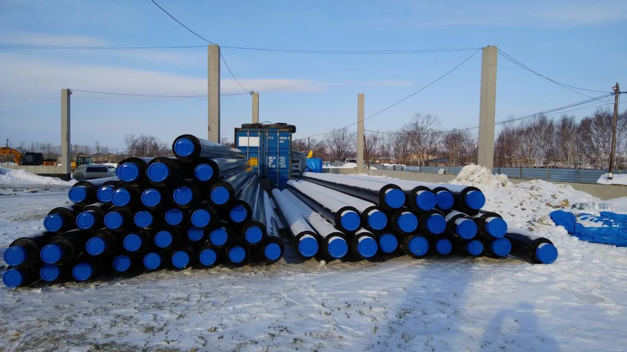 Стальные трубы в ППУ изоляции 100 мм производства «Альфа-тех» в Москве